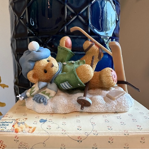 Cherished Teddies Spencer Snow Skiing Figurine - Picture 1 of 7